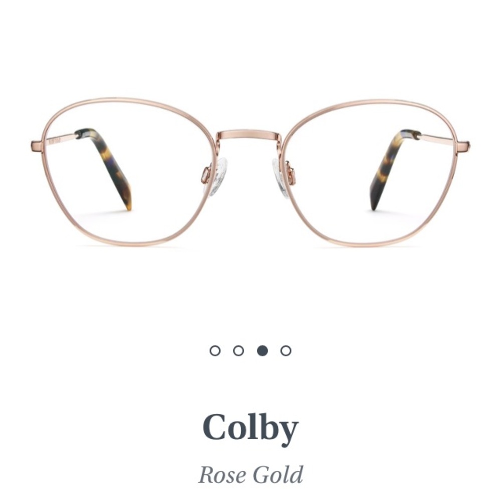 SWEET DEAL‼️ Colby Frames Warby Parker (Rose Gold)